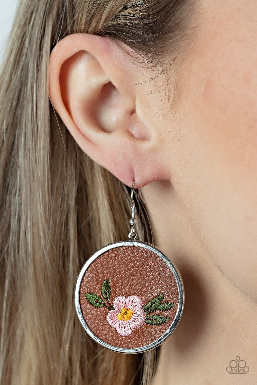 Prairie Patchwork - Pink Paparazzi Earrings