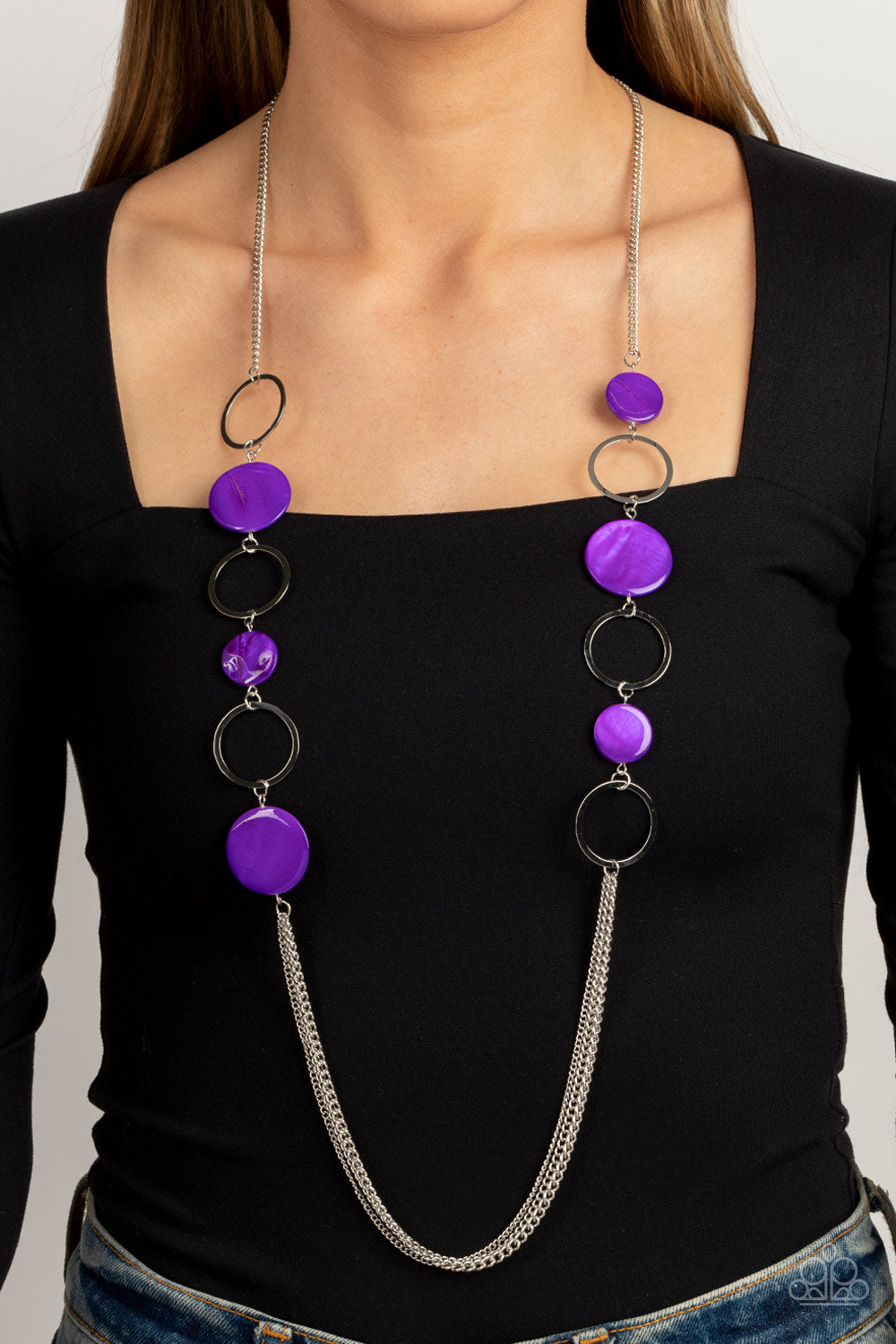 Beach Hub - Purple Paparazzi Neckace