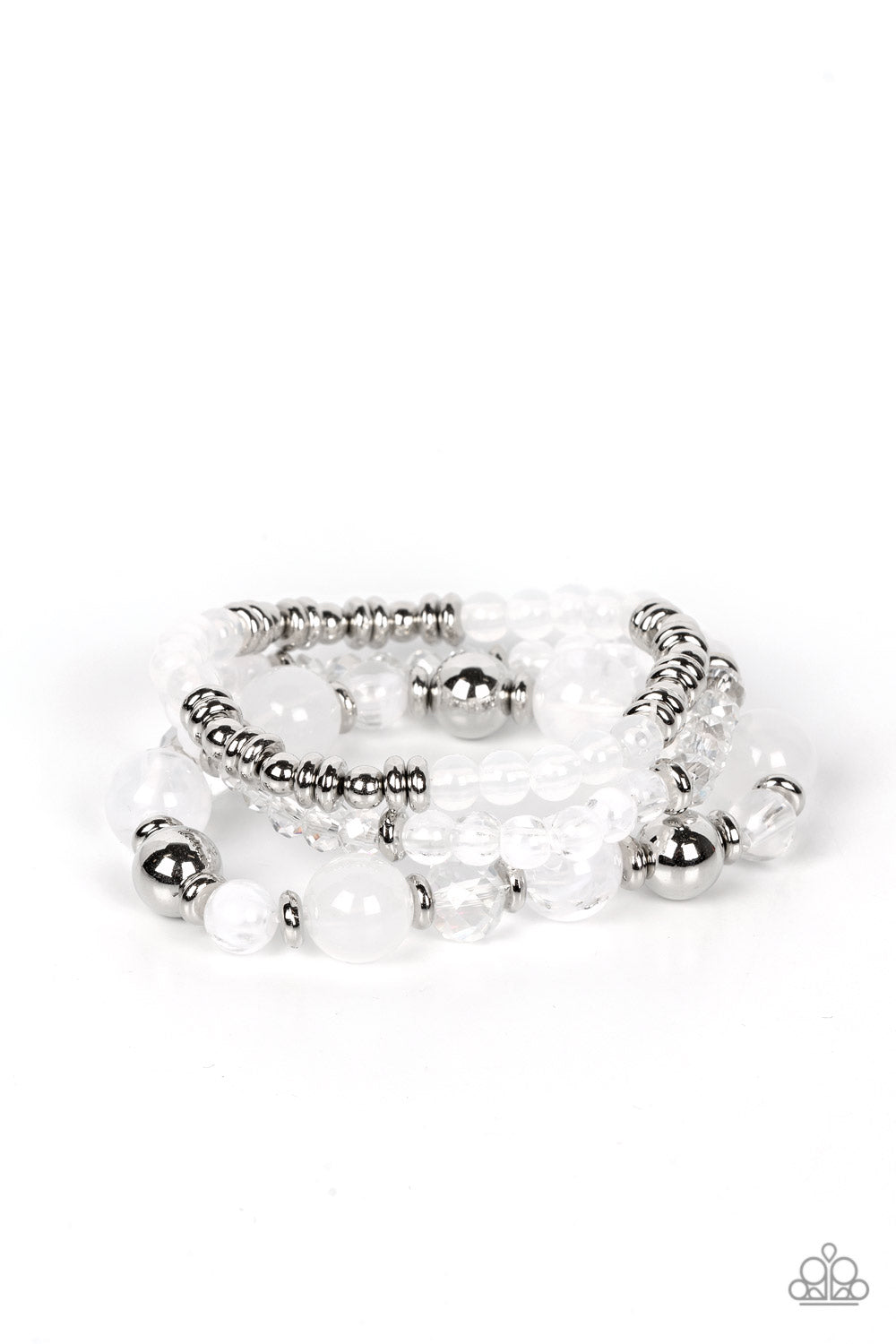 Shoreside Stroll - White Paparazzi Bracelet