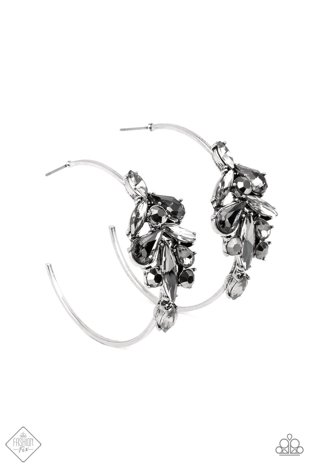 Arctic Attitude - Silver Paparazzi Earrings
