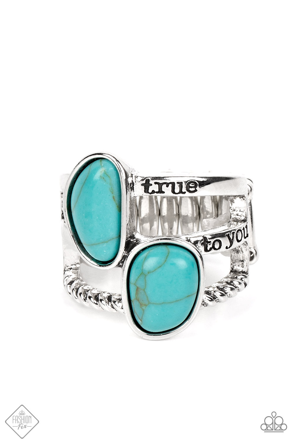True to You - Blue Paparazzi Ring