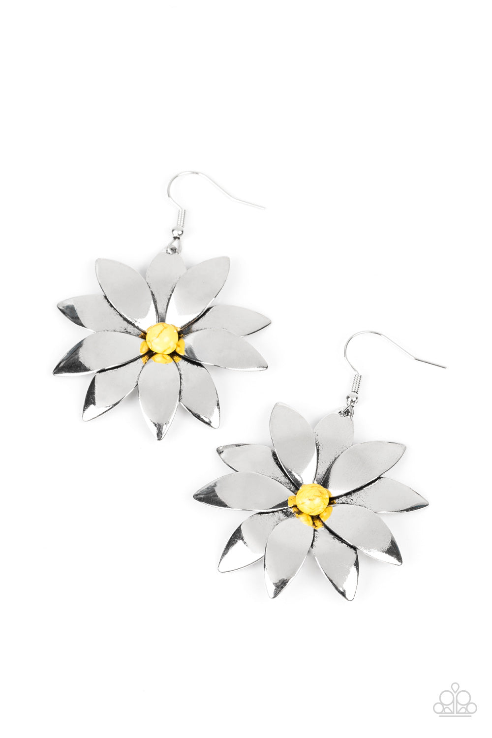 Pinwheel Prairies - Yellow  Paparazzi Earrings