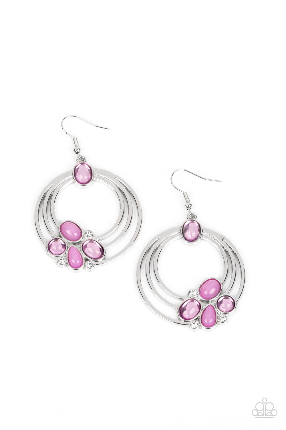 Dreamy Dewdrops - Purple Paparazzi Earrings