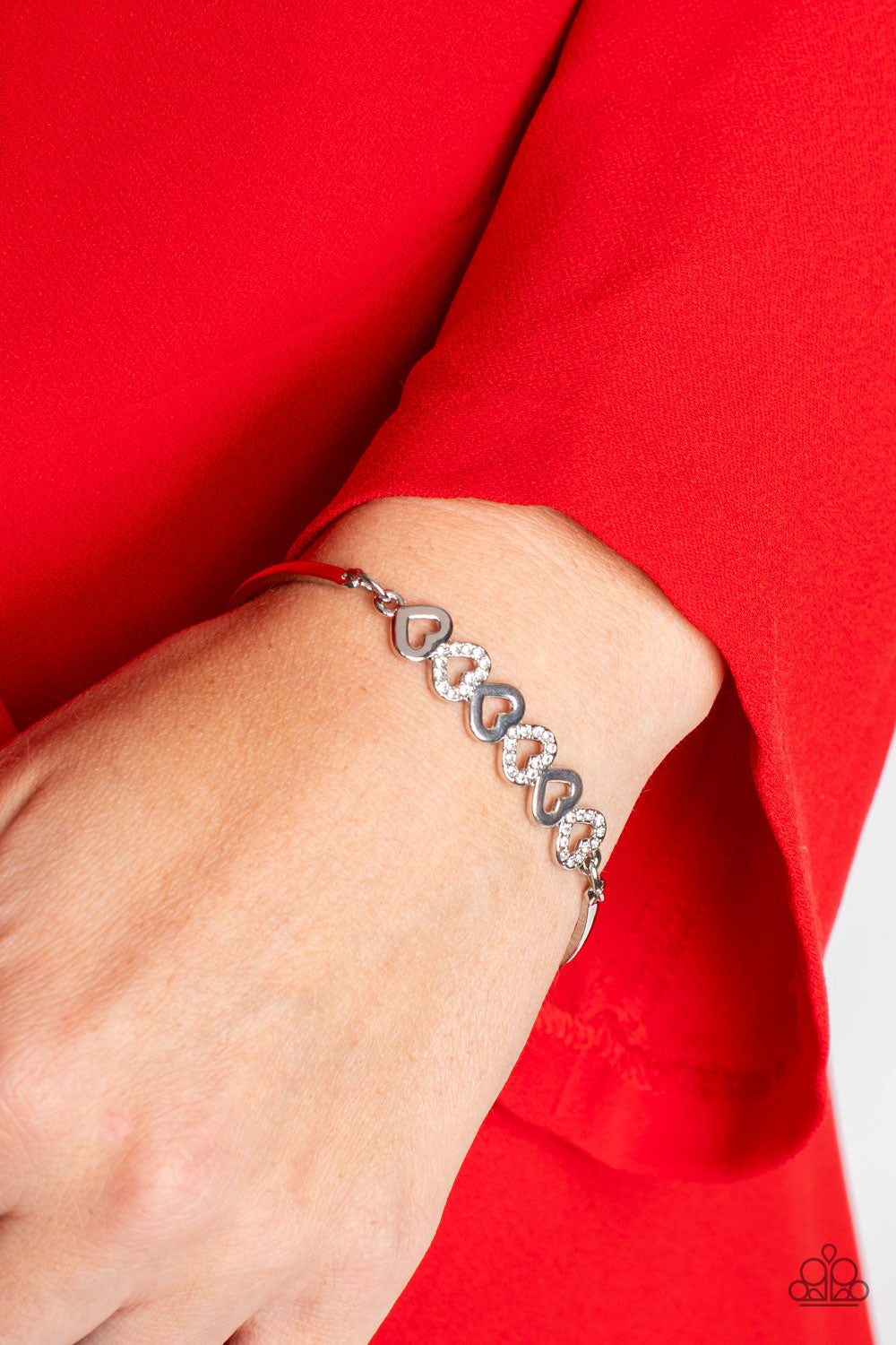Attentive Admirer - White Paparazzi Bracelet