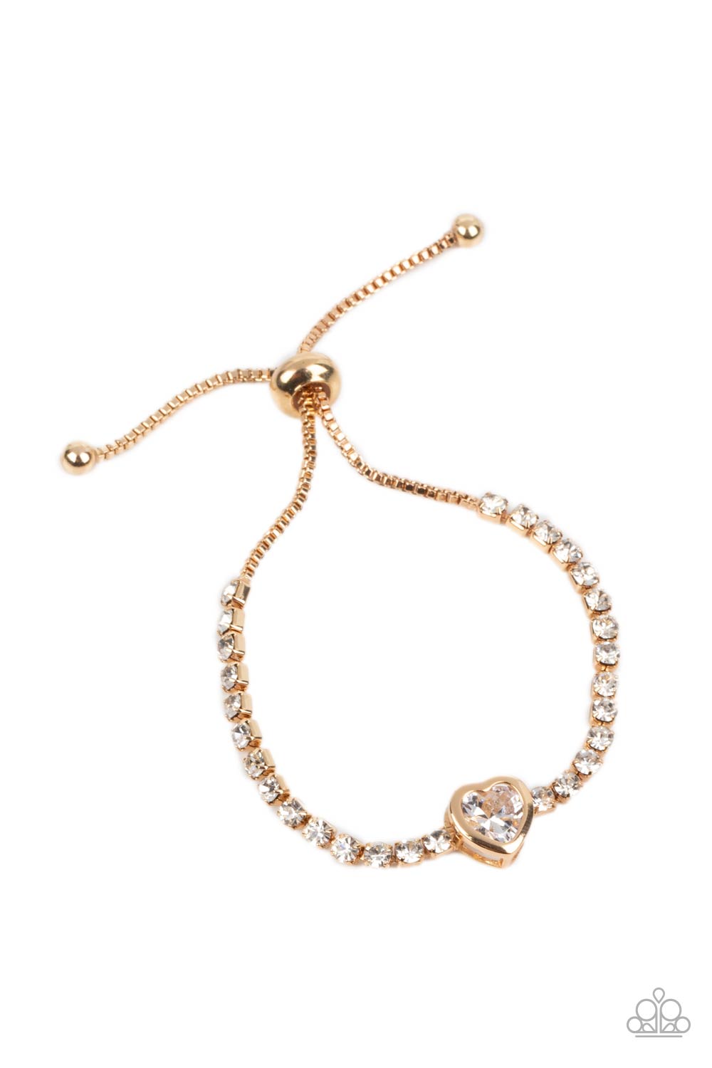 Mirrored Love - Gold Paparazzi Bracelet