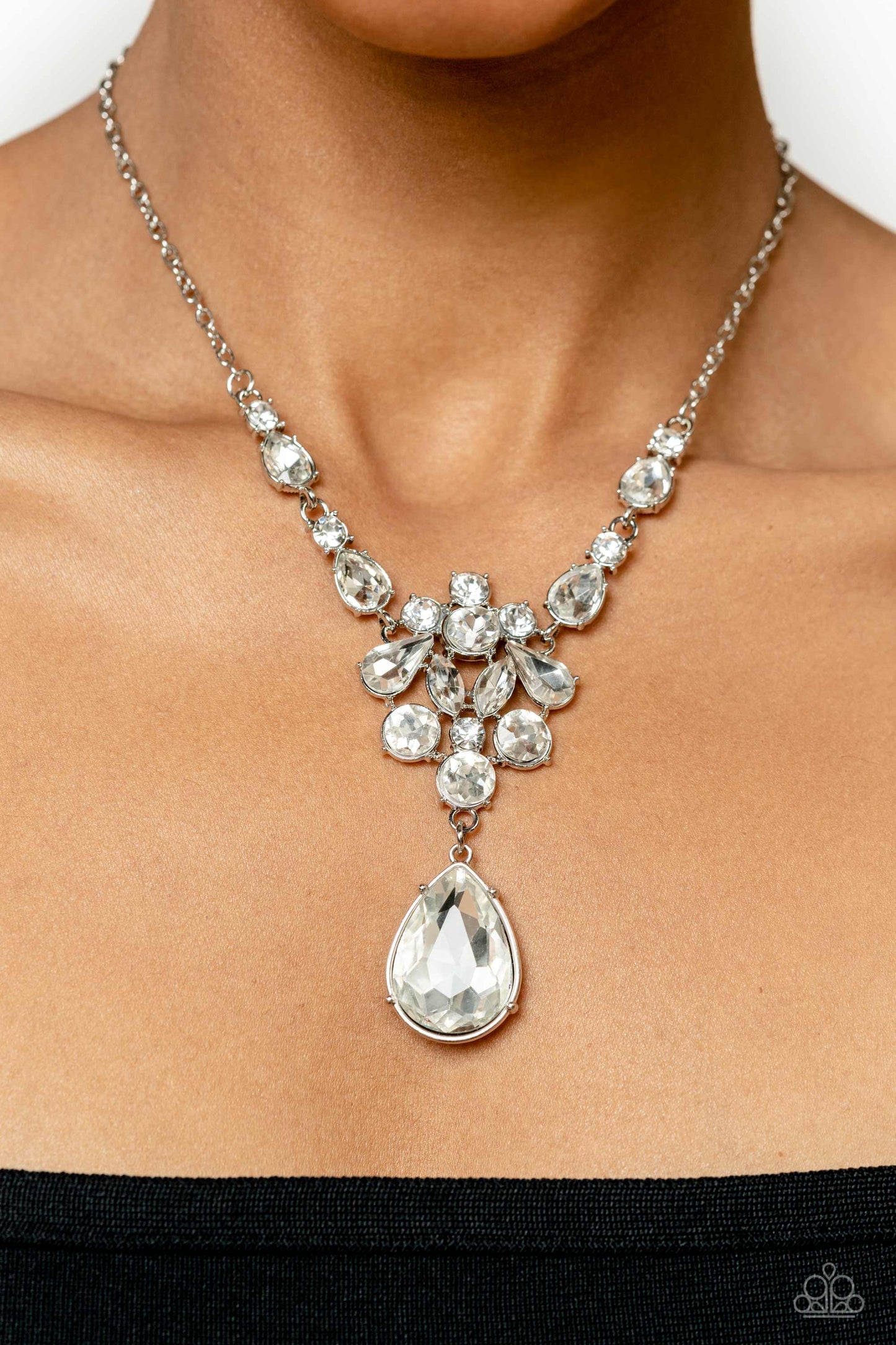 TWINKLE of an Eye - White  Paparazzi Necklace