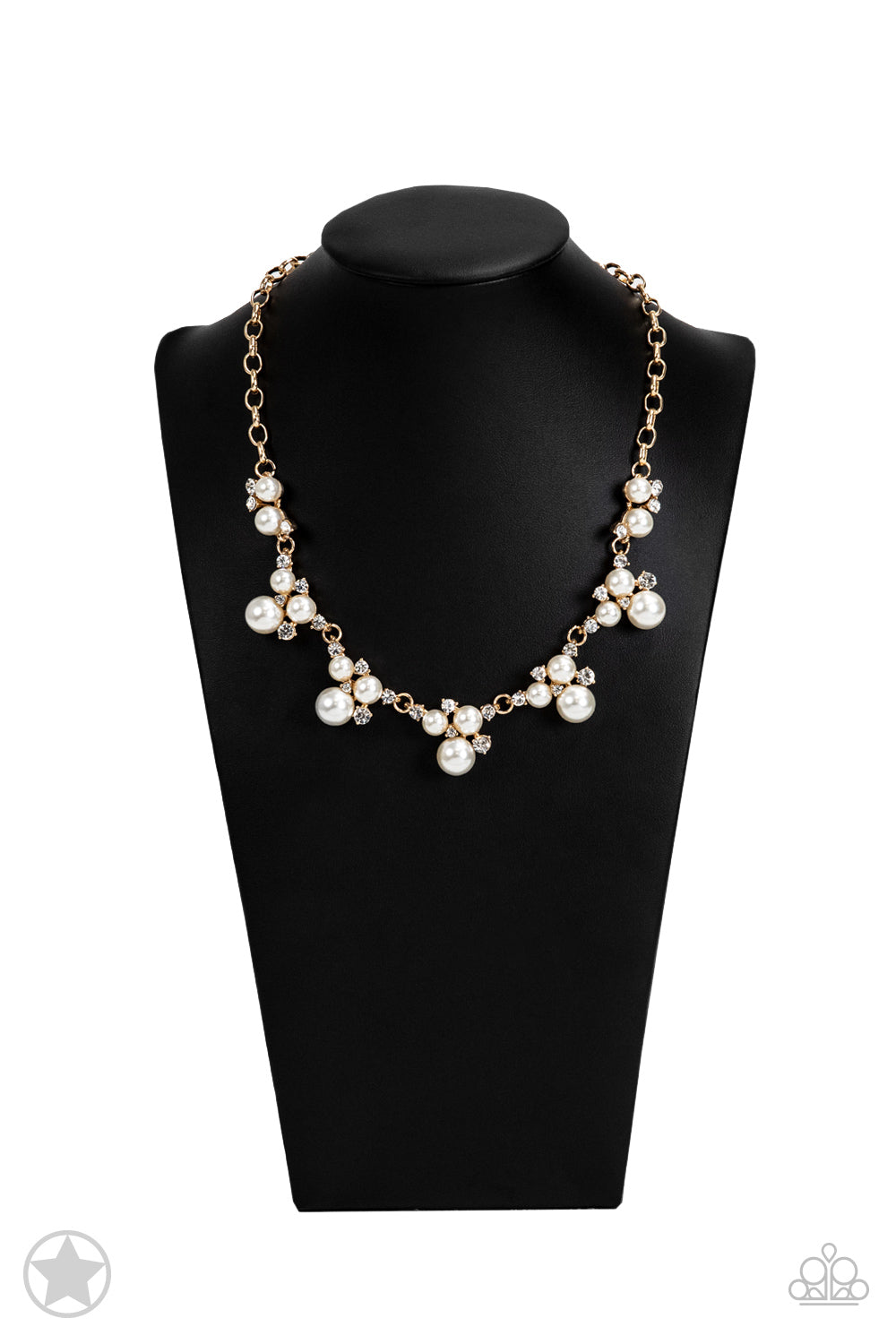 Toast To Perfection - Gold Paparazzi Blockbuster Necklace