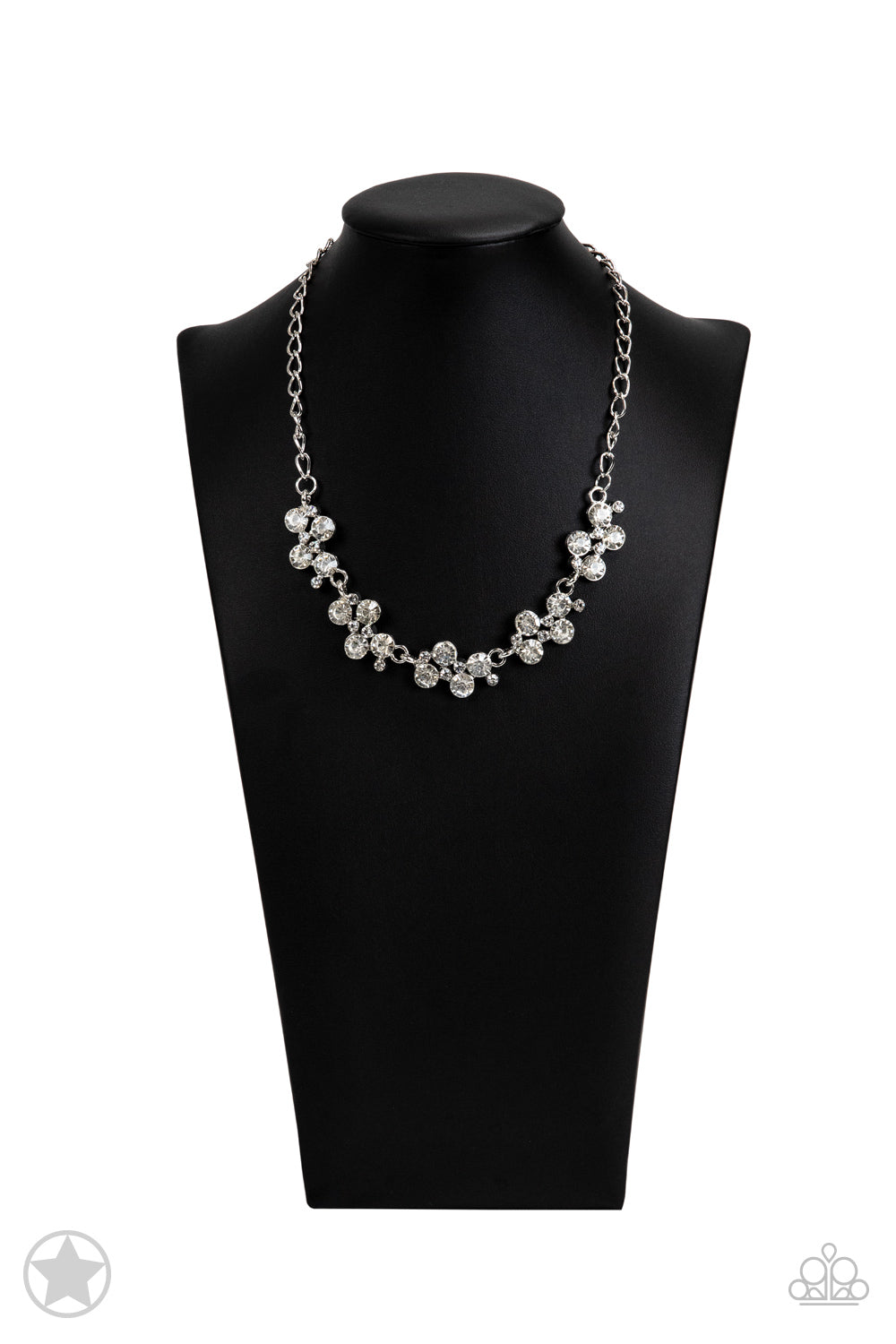 Paparazzi Hollywood Hills White Necklace Blockbuster