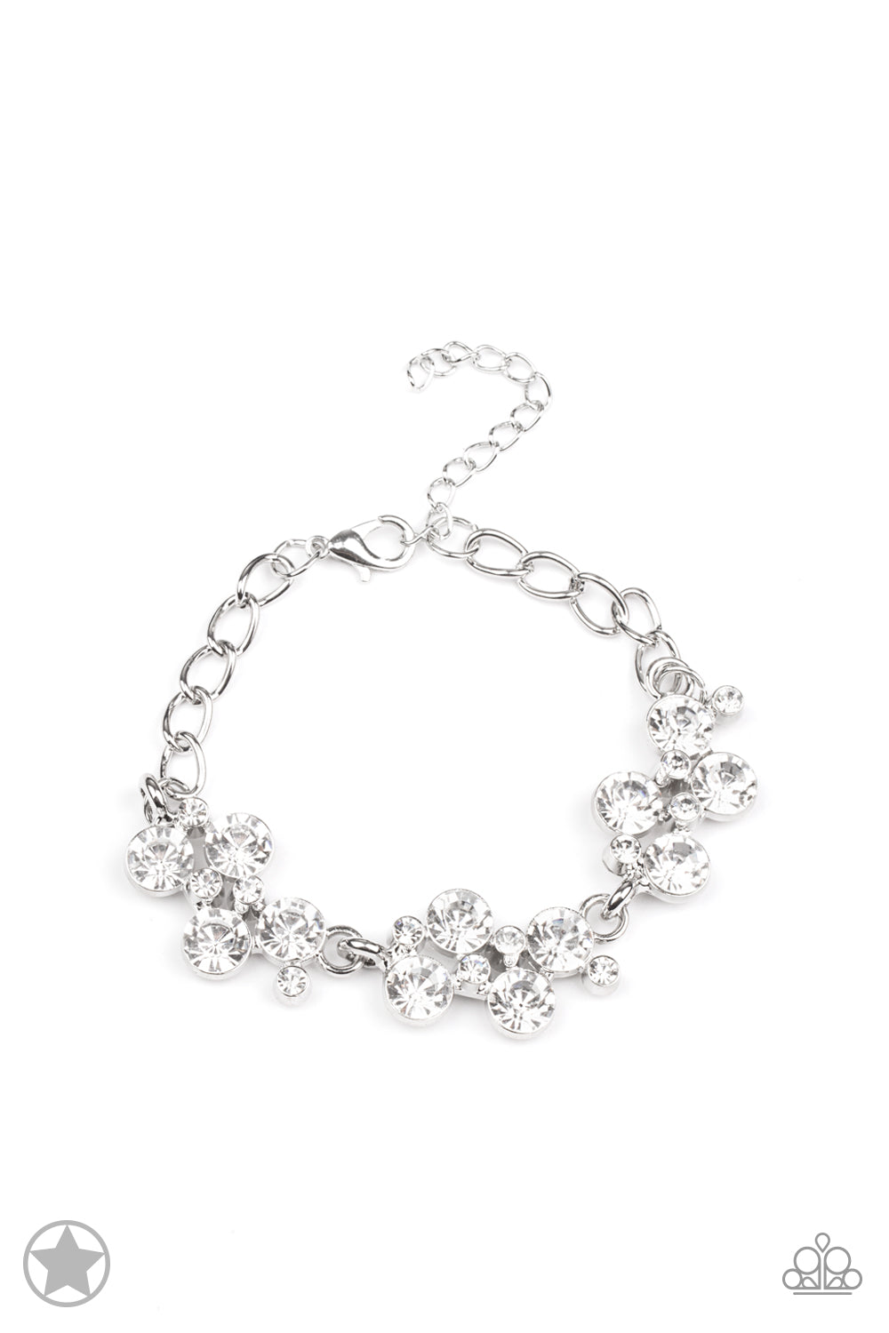 Old Hollywood Paparazzi Blockbuster White bracelet