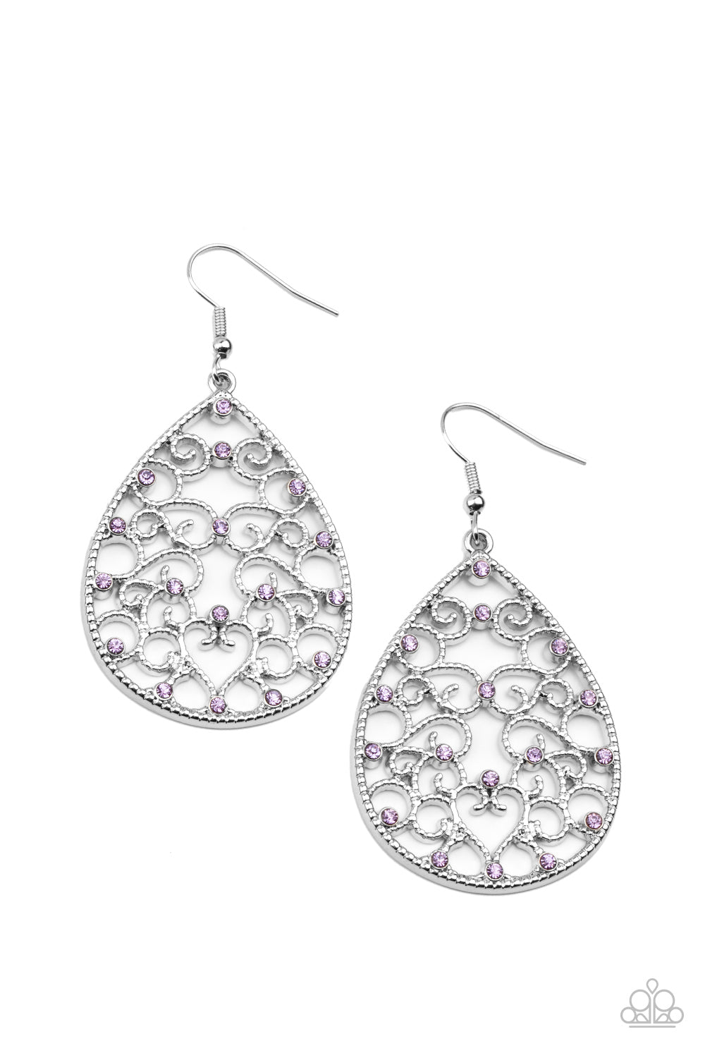 Paparazzi Marriage Carriage Purple Earring