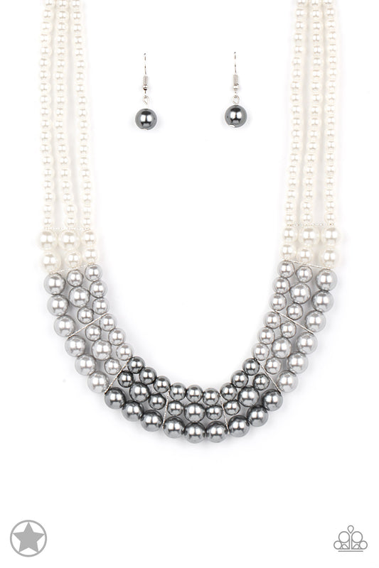 Paparazzi  Lady In Waiting White Necklace