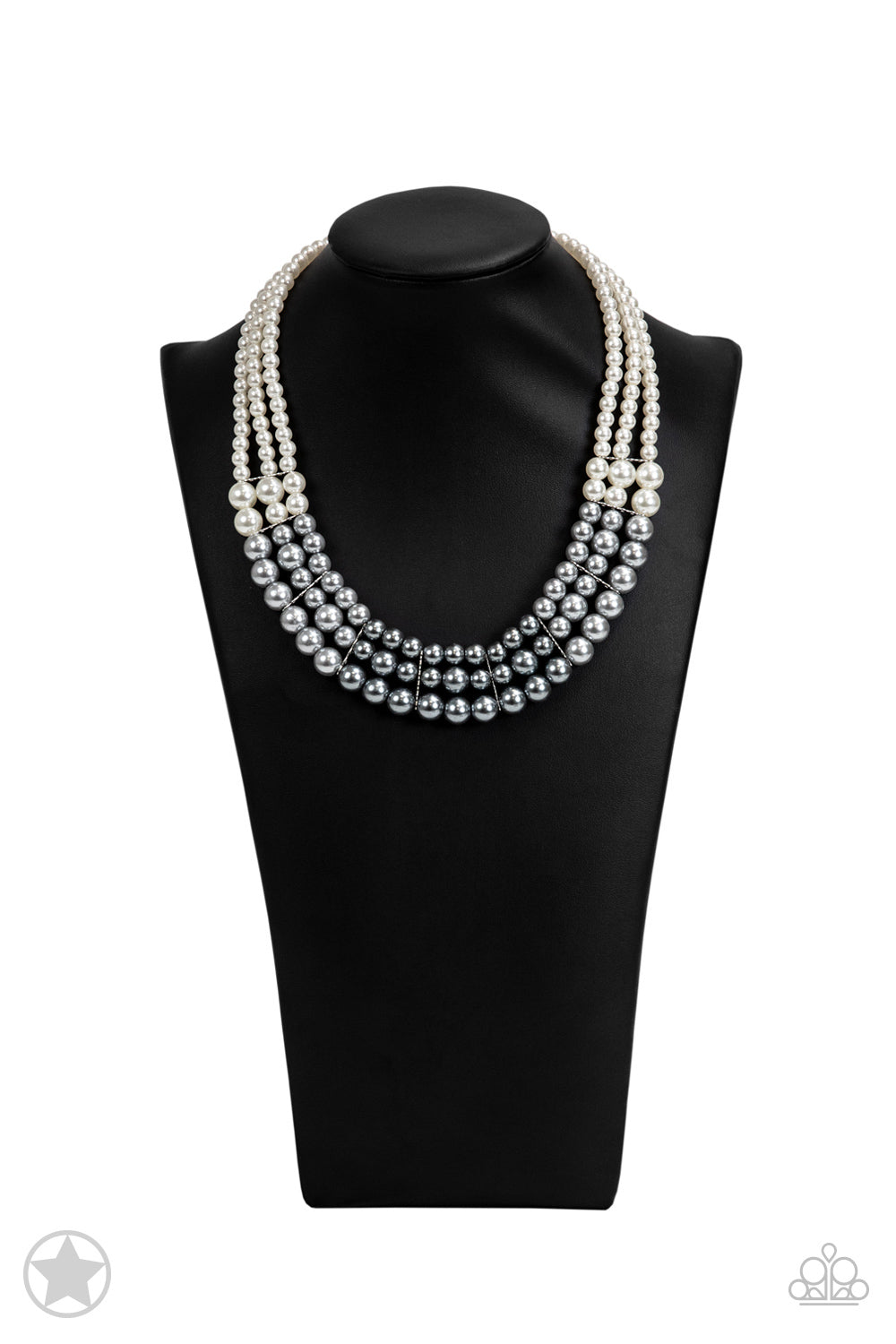 Paparazzi  Lady In Waiting White Necklace