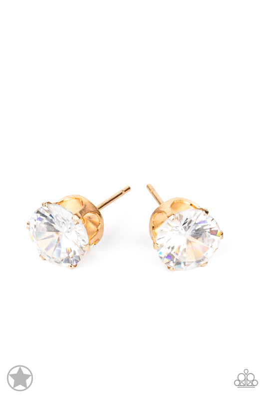 Paparazzi Earrings Just In TIMELESS - Gold Earrings