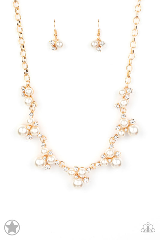 Toast To Perfection - Gold Paparazzi Blockbuster Necklace