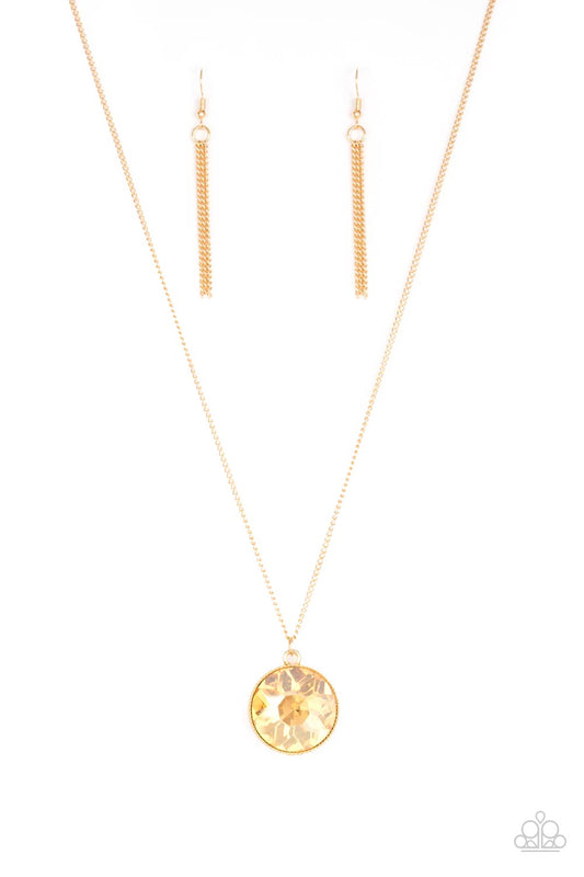 Paparazzi Dauntless Diva - Gold Necklace
