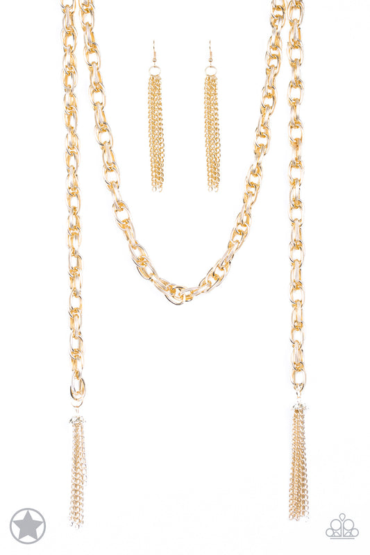 Paparazzi  SCARFed for Attention - Gold Necklace
