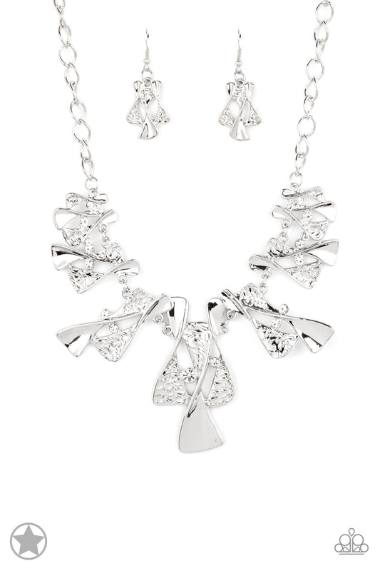 Paparazzi The Sands of Time - Silver Earrings