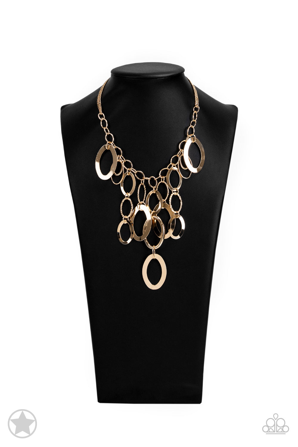 Paparazzi A Golden Spell-Gold Blockbuster Necklace