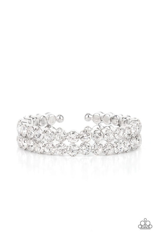 Megawatt Majesty - White Paparazzi Bracelet