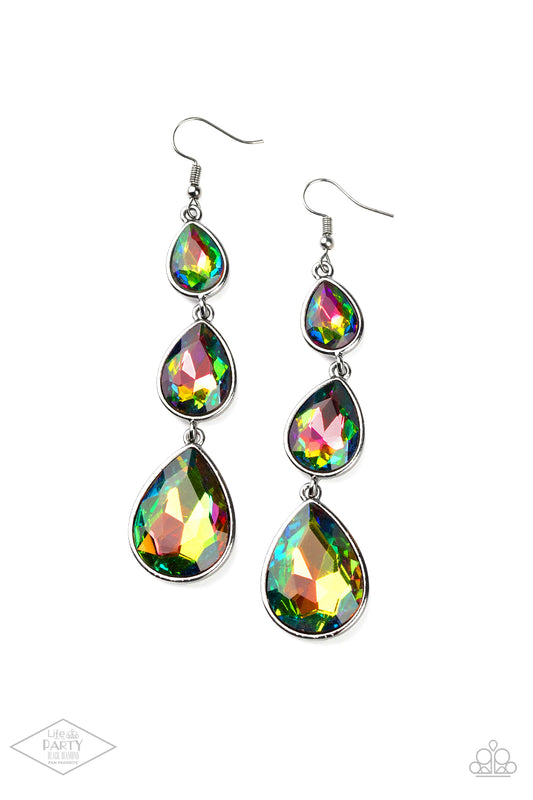 Metro Momentum Paparazzi Multi Oil Spill Earrings