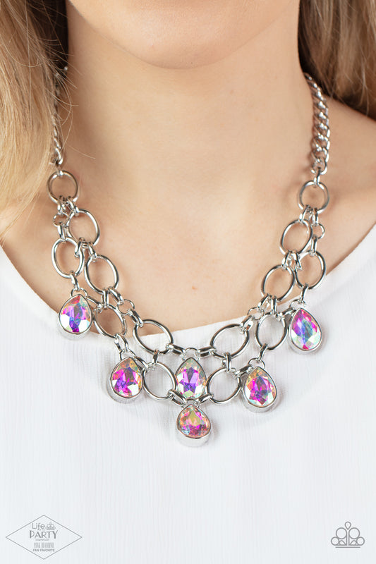 PINK DIAMOND EXCLUSIVE Show Stopping Shimmer - Multi - Iridescent Necklace