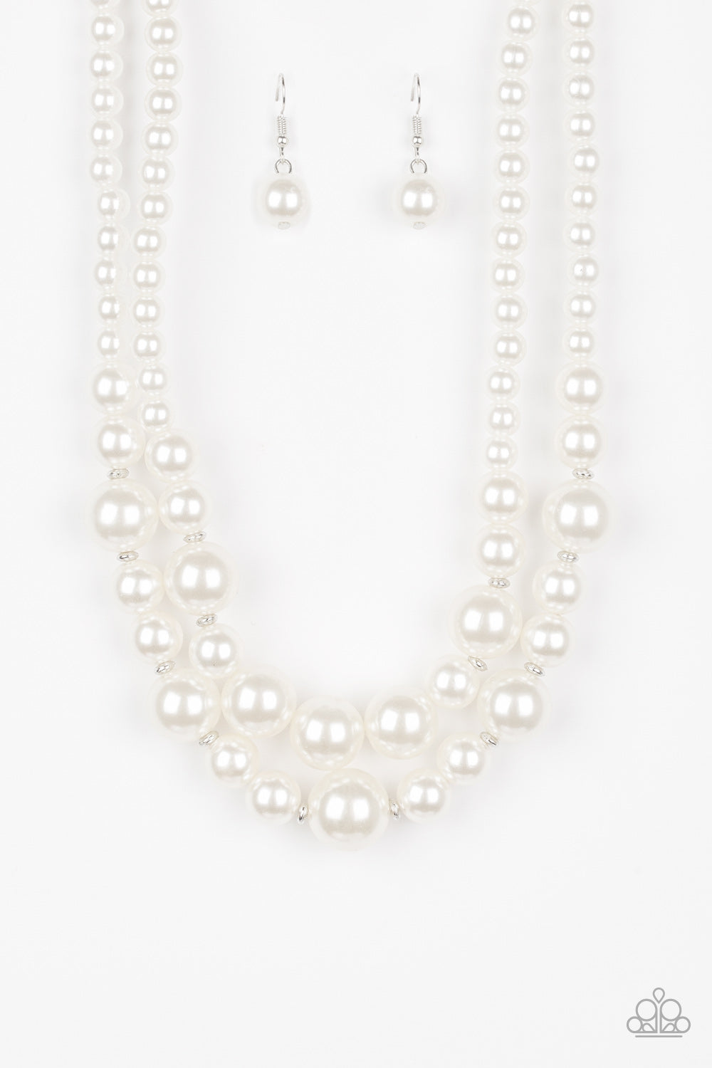 The More The Modest - White Paparazzi Pearl Necklace