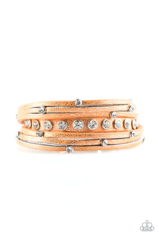 Paparazzi CATWALK It Off - Orange Bracelet
