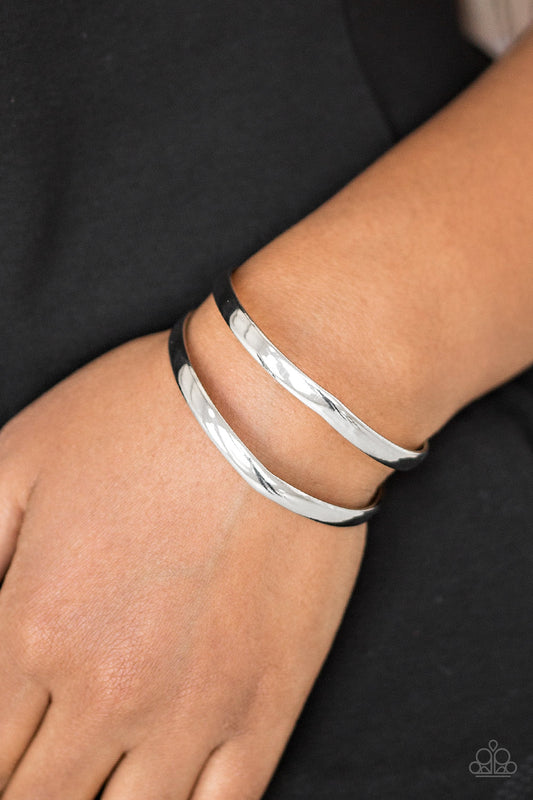 Paparazzi Palm Trees and Pyramids-Silver Bracelet