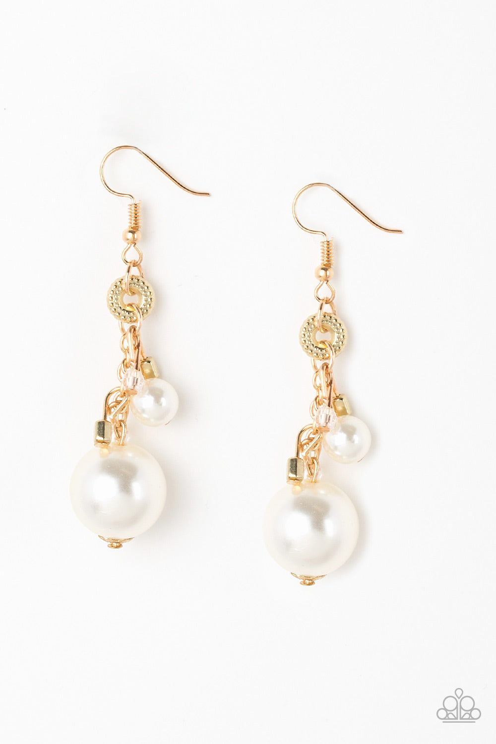 Timelessly Traditional - Gold Paparazzi Earrings
