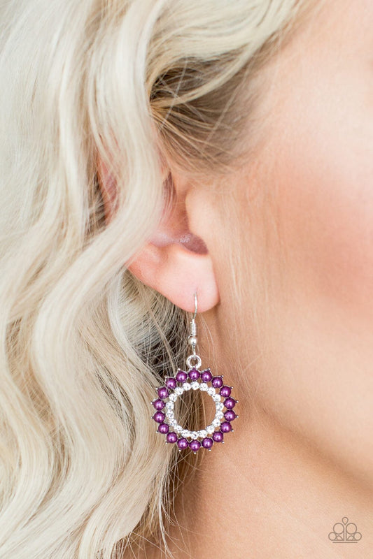 Paparazzi Wreathed In Radiance - Purple Earrings