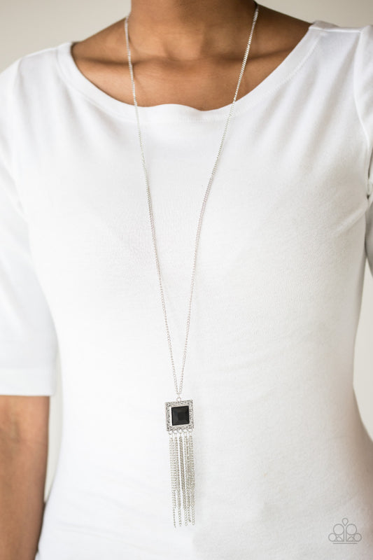 Paparazzi Shimmer Sensei - Black Necklac