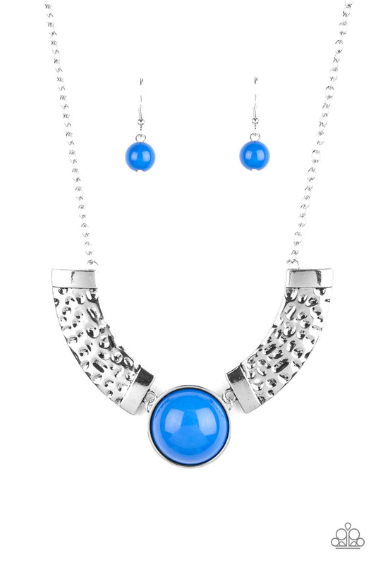 Egyptian Spell -Blue Paparazzi Necklace
