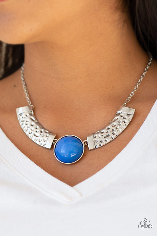 Egyptian Spell -Blue Paparazzi Necklace