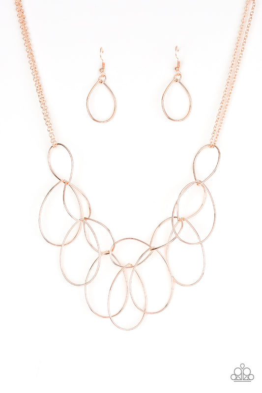Paparazzi Top-TEAR Fashion - Rose Gold Necklace
