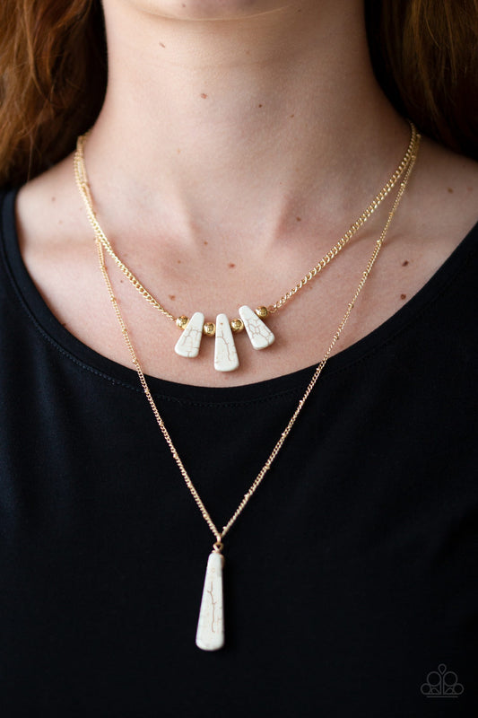 Paparazzi Basic Groundwork - Gold Necklace
