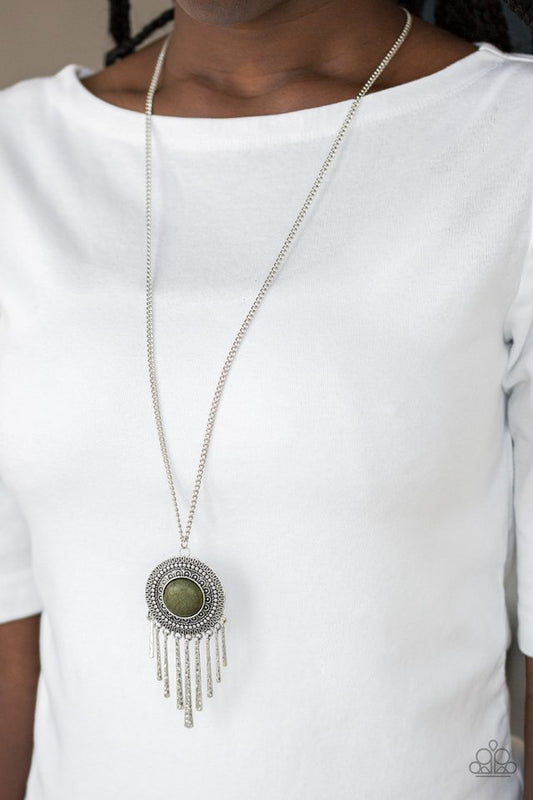 Bon VOYAGER - Green Necklace - Paparazzi Accessories