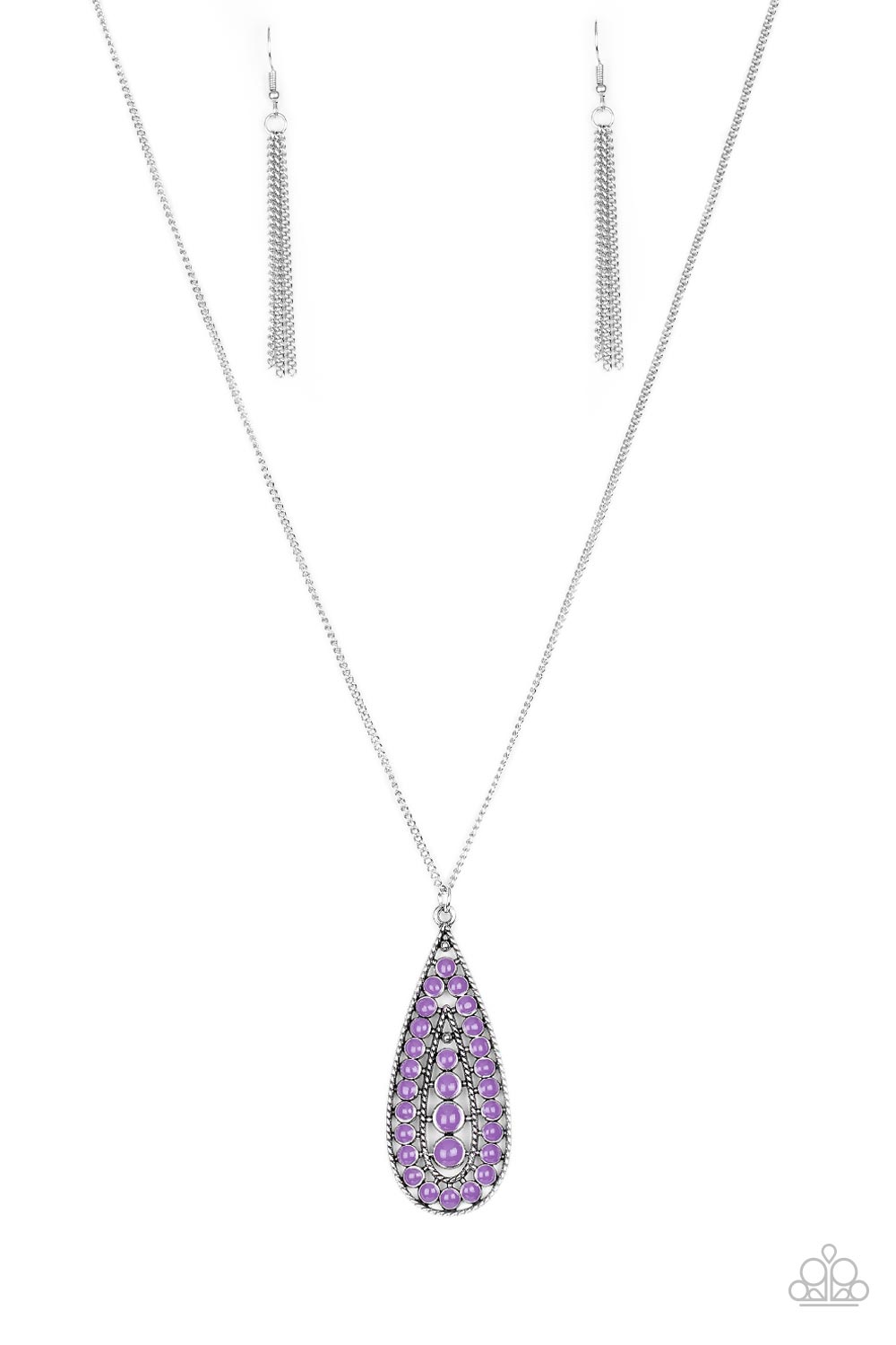 Paparazzi Tiki Tease - Purple Necklace