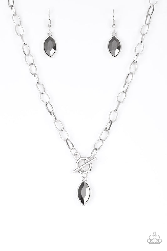Paparazzi Club Sparkle - Silver Necklace