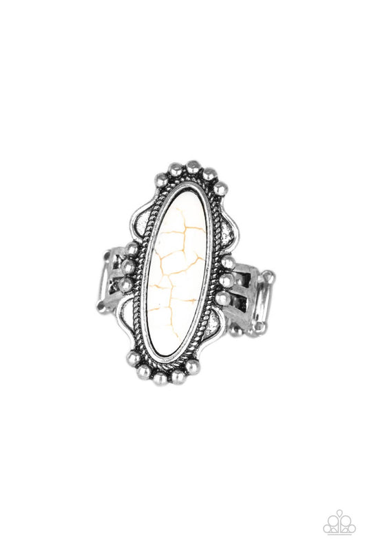 Paparazzi Leave No Trace - White Ring