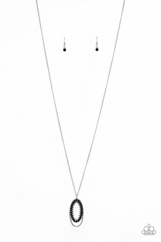 Paparazzi Money Mood - Black Necklace