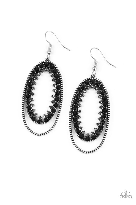 Paparazzi Marry Into Money - Black Earrings