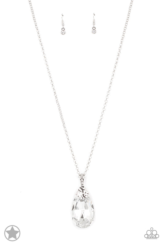 Paparazzi Spellbinding Sparkle - White Blockbuster Necklace