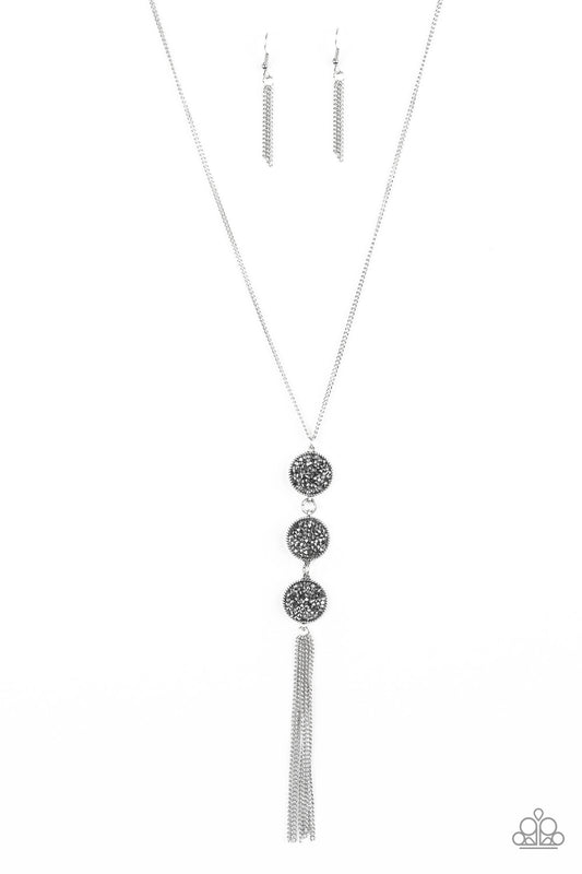 Paparazzi Triple Shimmer - Silver Necklace