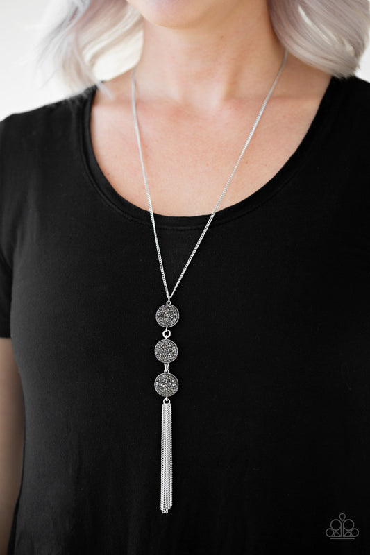 Paparazzi Triple Shimmer - Silver Necklace