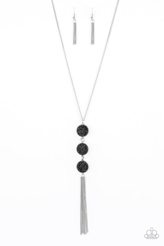 Paparazzi Triple Shimmer - Black Necklace