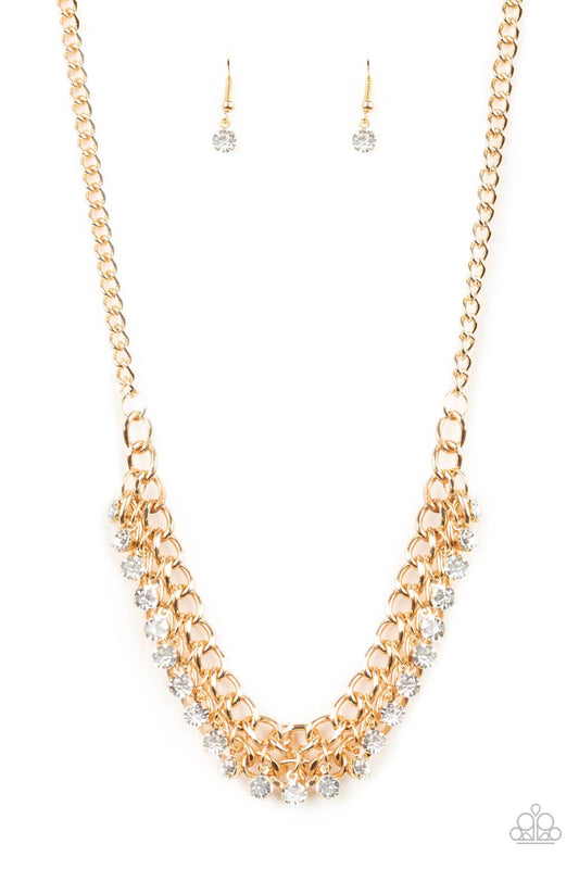 Paparazzi Glow and Grind - Gold Necklace