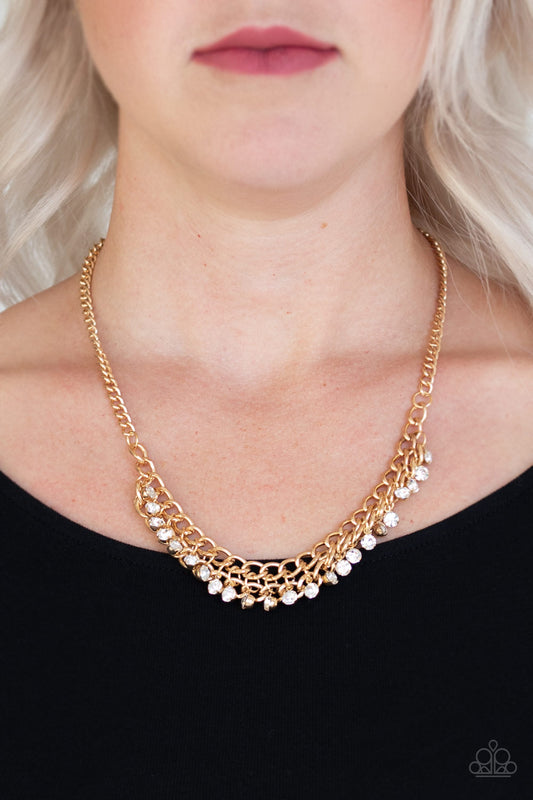 Paparazzi Glow and Grind - Gold Necklace