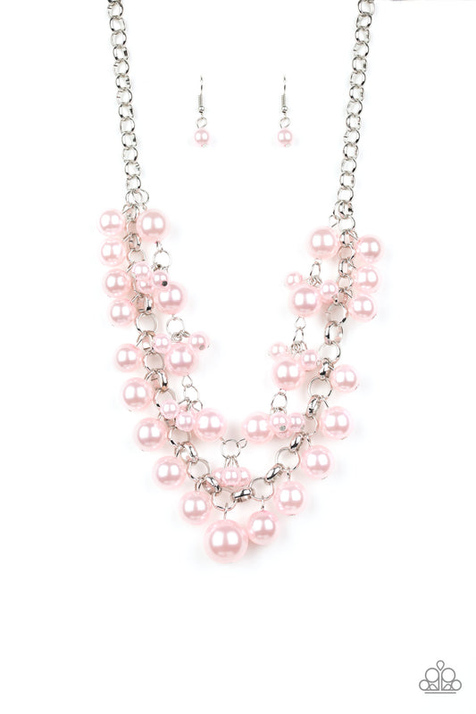 Paparazzi BALLROOM Service - Pink Necklace