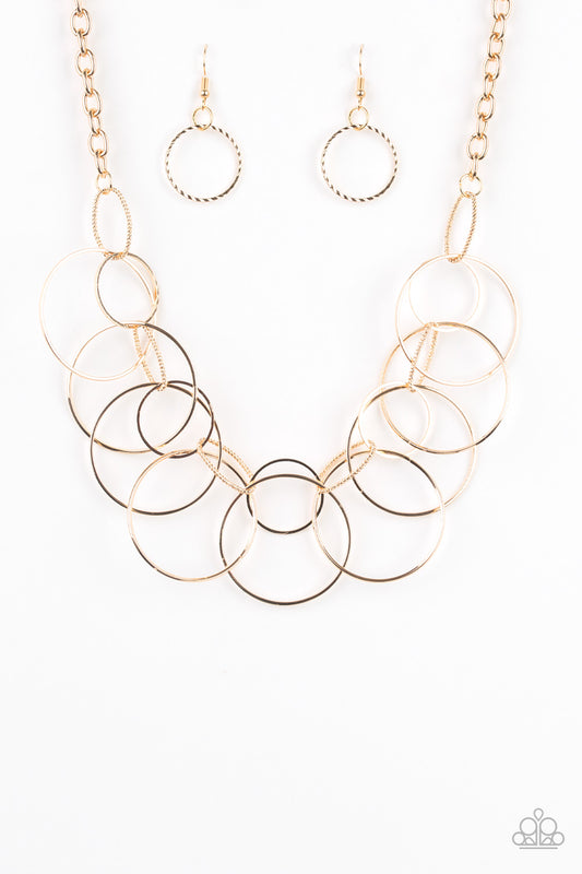 Paparazzi Circa de Couture - Gold Necklace