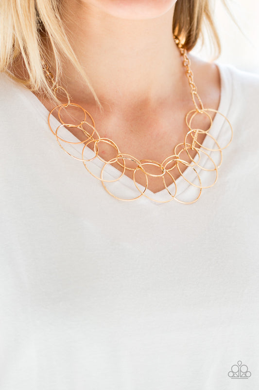 Paparazzi Circa de Couture - Gold Necklace